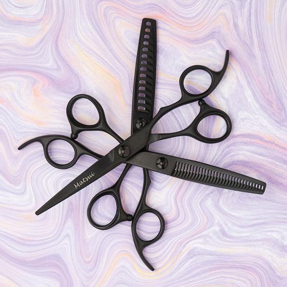 Sharonds Barber Forbici 66.5 Cesoie professionali Salone di parrucchiere  domestico Set da taglio Forbici per parrucchieri di alta qualità