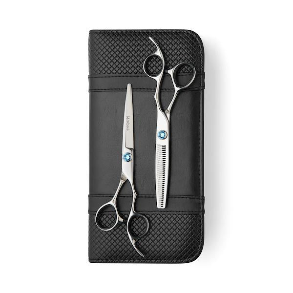 Kit Matsui Swarovski Blu Elegance Forbici da Taglio e Forbici Per Sfoltire In Edizione Limitata- Collezione 2024