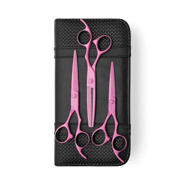 Kit Matsui Rosa Fluo da 3 Forbici - Collezione 2024