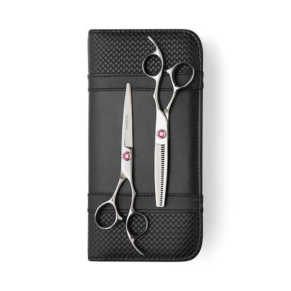 Kit Matsui Swarovski Rosa Elegance Forbici da Taglio e Forbici per Sfoltire in Edizione Limitata- Collezione 2024