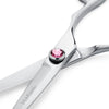 dettaglio lama Forbici Matsui Silver Elegance Pink