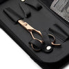 Kit Forbici Offset Oro Rosa Damascus e Forbici Per Sfoltire - Collezione 2022