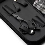 Kit Matsui VG10 Nero Opaco Forbici da Taglio e Forbici per Sfoltire