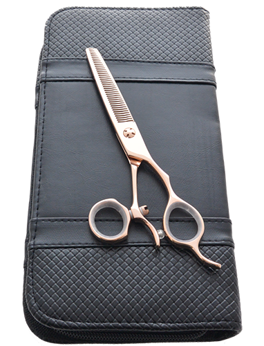 Matsui forbici sfoltire oro rosa anello girevole